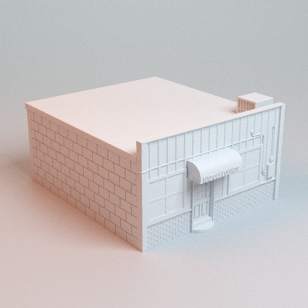 Corvus Games Terrain 3D printable Napoli Lounge Dive Bar for 32mm - 40mm super heroic scifi tabletop wargaming