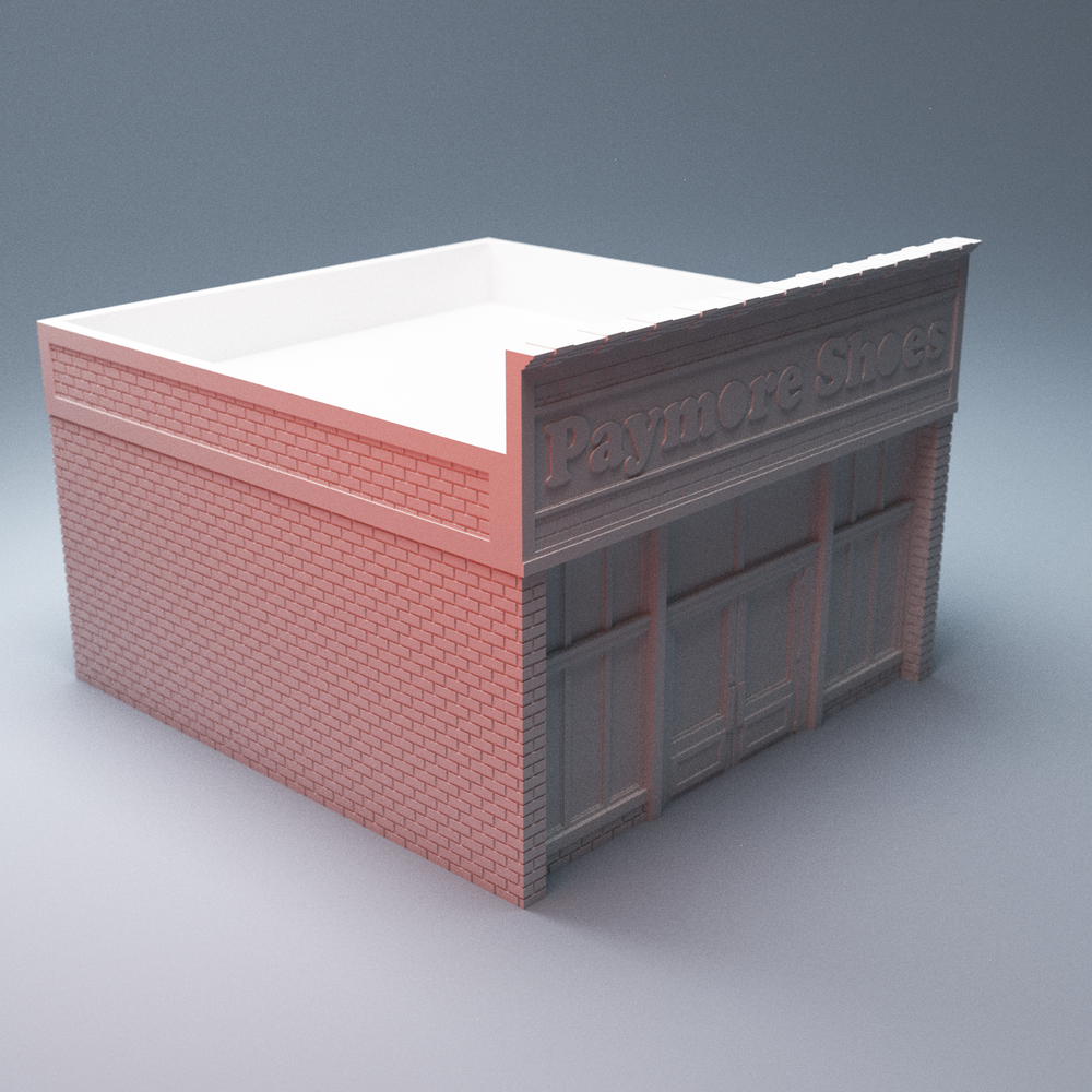 Corvus Games Terrain 3D Printable Hawkins Paymore Shoes for 28mm urban zombie tabletop wargaming