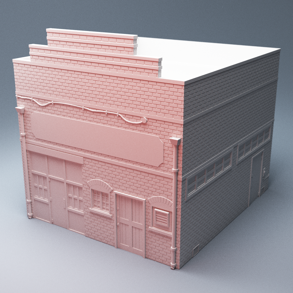 This 3D printable single level Repair Workshop building is scaled for 28mm and is part of the Smalltown 80s nostalgia themed collection. Combine with the General Store, TeeVee Shack, Paymore Shoe Store and Urban Harringtons Bar to build an awesome 1980s styled urban environment to fight around!