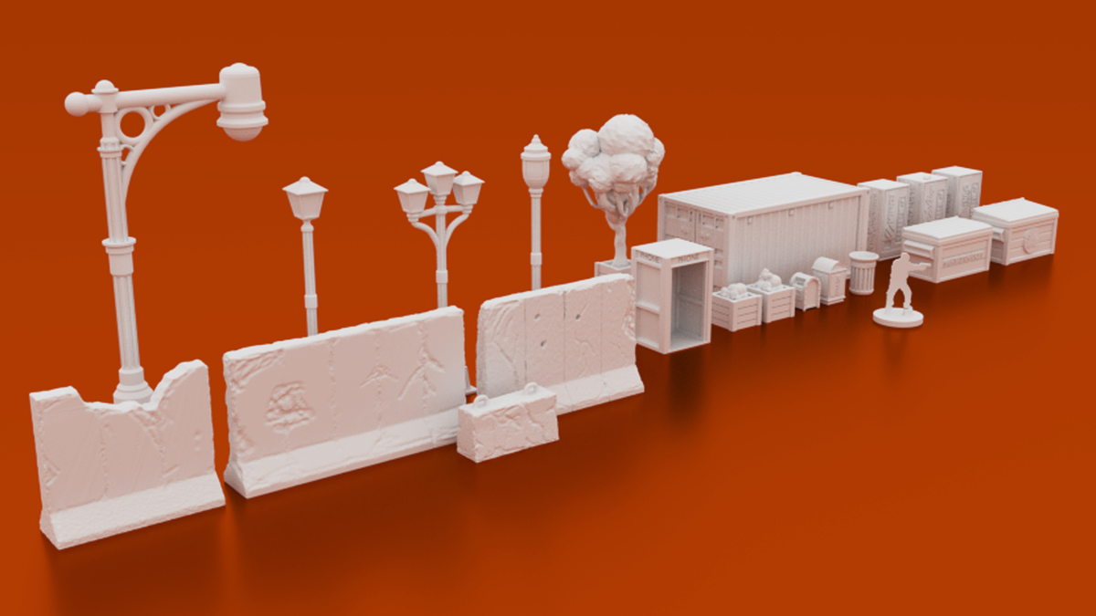 Urban Scatter Bundle 3D printable terrain 28mm – Corvus Games Terrain
