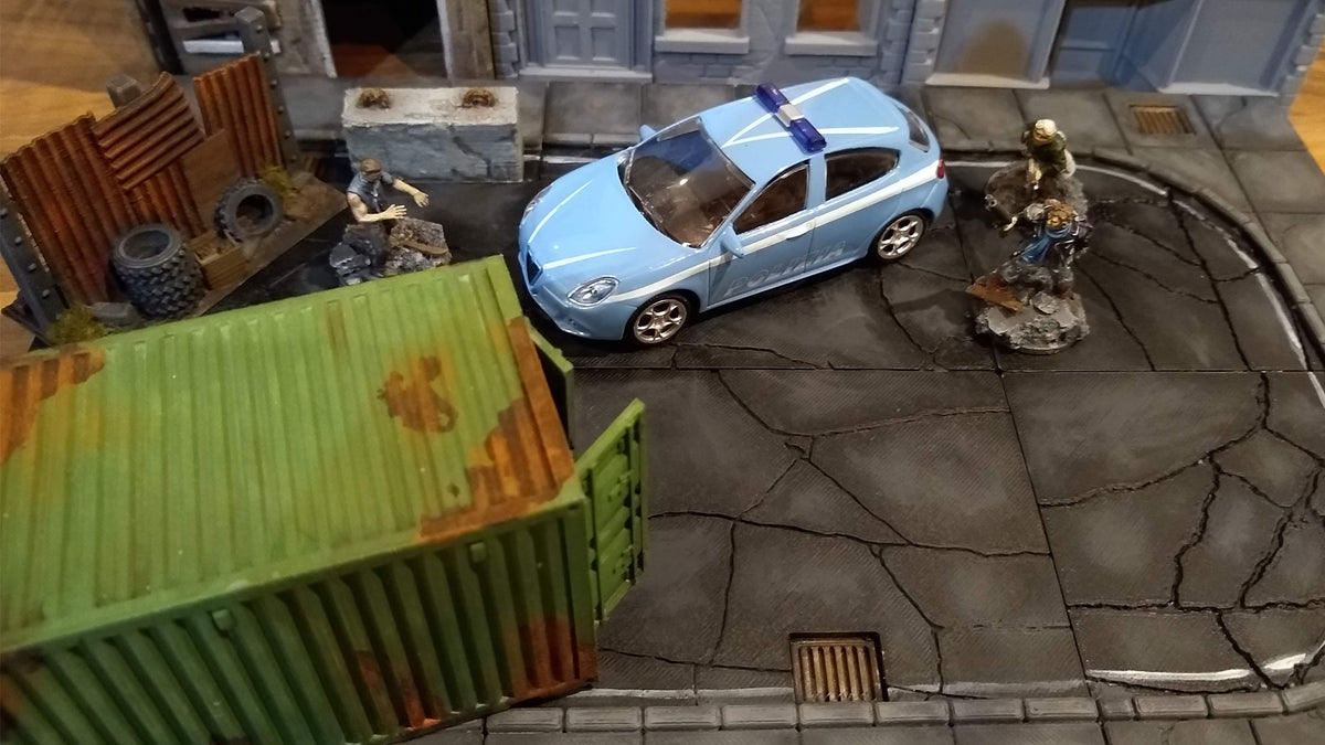 Urban Modular Road Tiles 3D printable terrain – Corvus Games Terrain