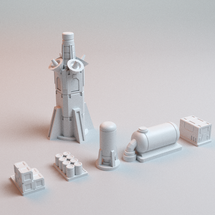 Corvus Games Terrain 3D printable 15mm smallscale Travel Planetfall Box for 10mm - 15mm scale scifi tabletop wargaming