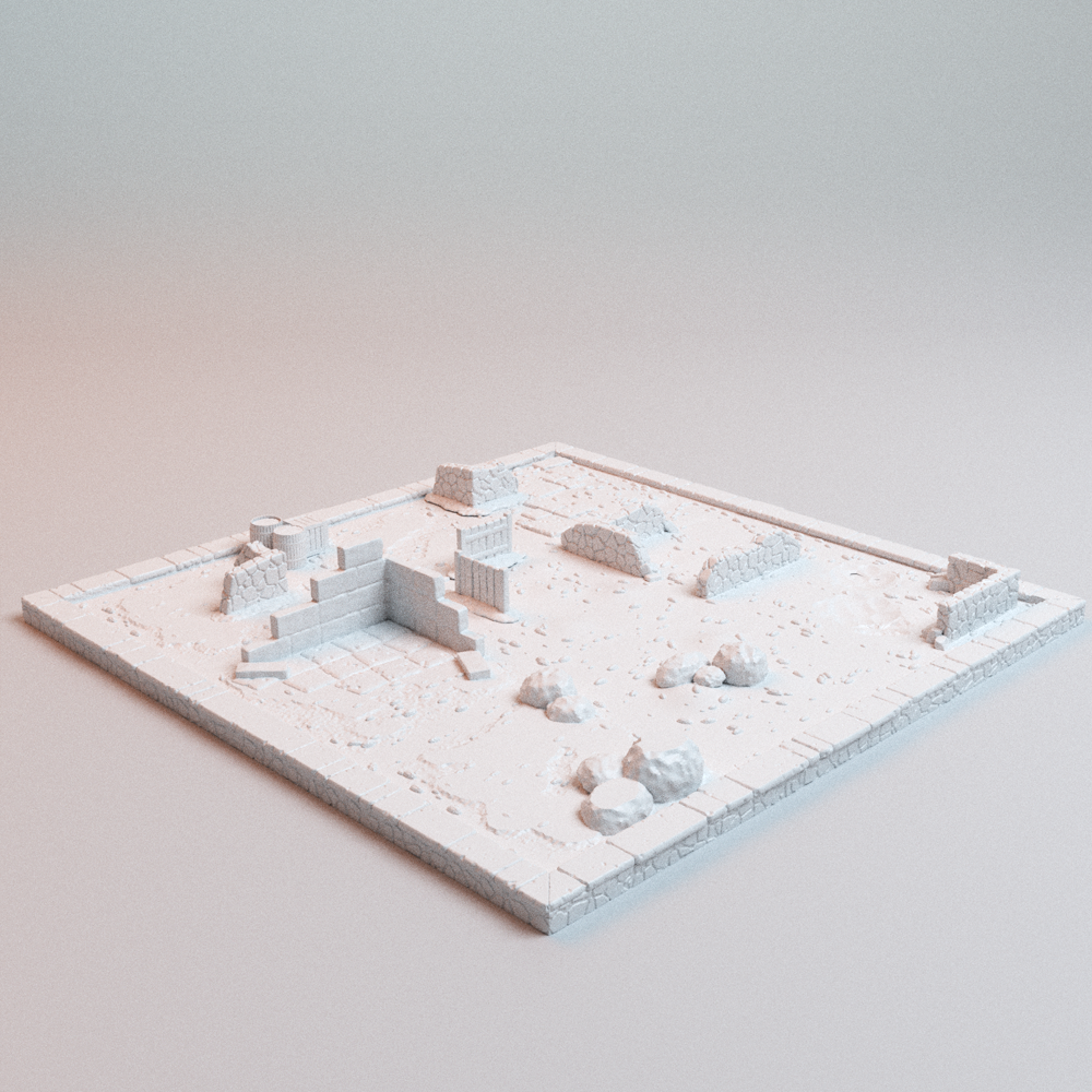 Corvus Games Terrain 3D printable Chivalric Clash Modular Tiles for 25mm - 32mm fantasy knights tabletop wargaming