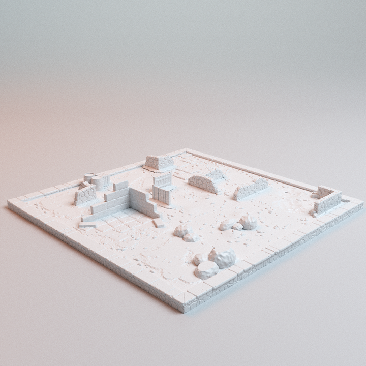 Corvus Games Terrain 3D printable Chivalric Clash Modular Tiles for 25mm - 32mm fantasy knights tabletop wargaming