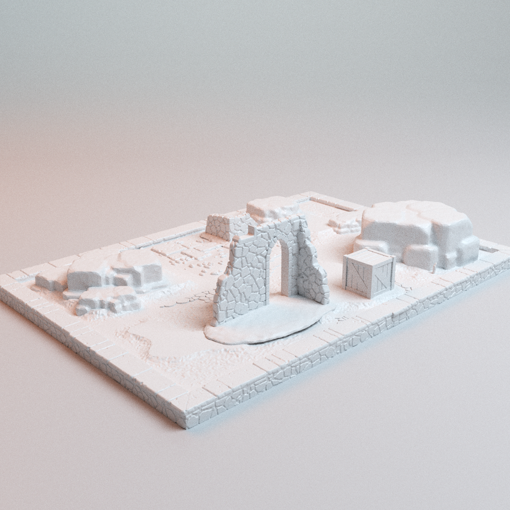 Corvus Games Terrain 3D printable Chivalric Clash Modular Tiles for 25mm - 32mm fantasy knights tabletop wargaming