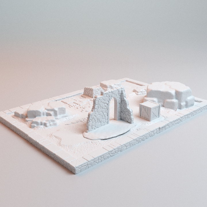 Corvus Games Terrain 3D printable Chivalric Clash Modular Tiles for 25mm - 32mm fantasy knights tabletop wargaming