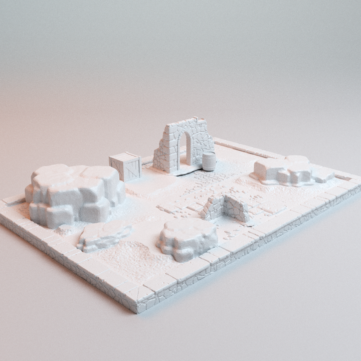 Corvus Games Terrain 3D printable Chivalric Clash Modular Tiles for 25mm - 32mm fantasy knights tabletop wargaming