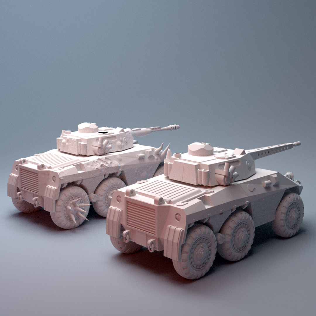 Corvus Games Terrain 3D printable EE9Z Valiant APC for 28mm - 40mm scifi tabletop wargaming