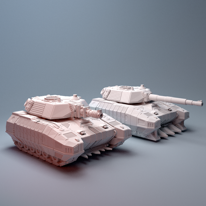 Corvus Games Terrain 3D printable FF75 Hussar Tank for 28mm - 40mm scifi tabletop wargaming