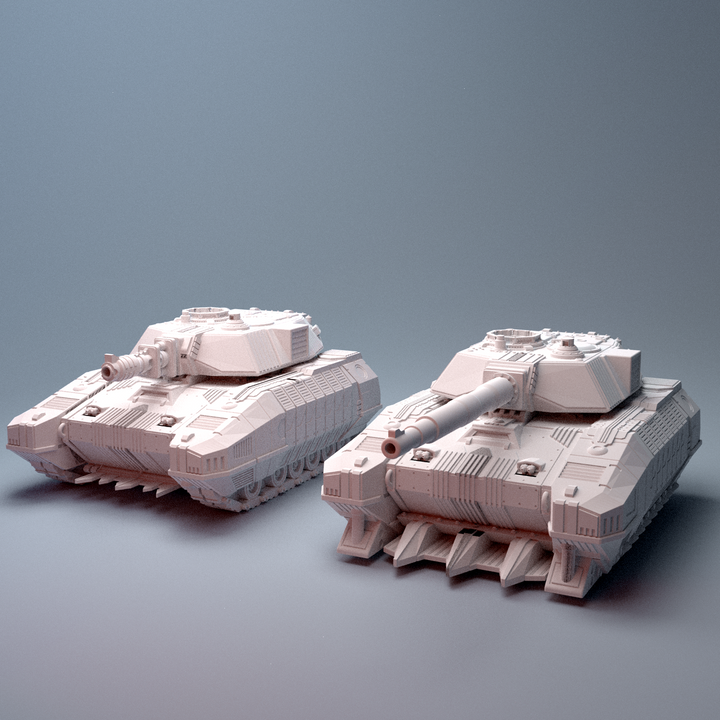 Corvus Games Terrain 3D printable FF75 Hussar Tank for 28mm - 40mm scifi tabletop wargaming