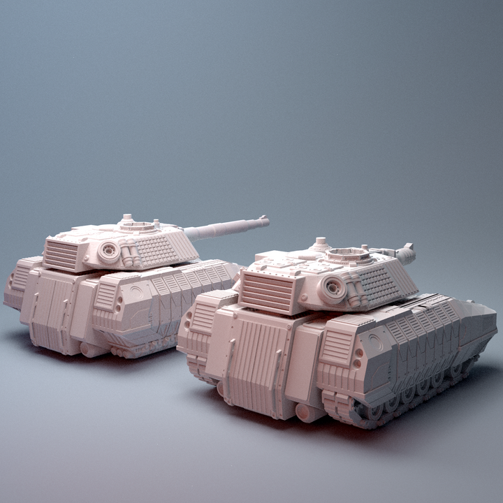 Corvus Games Terrain 3D printable FF75 Hussar Tank for 28mm - 40mm scifi tabletop wargaming