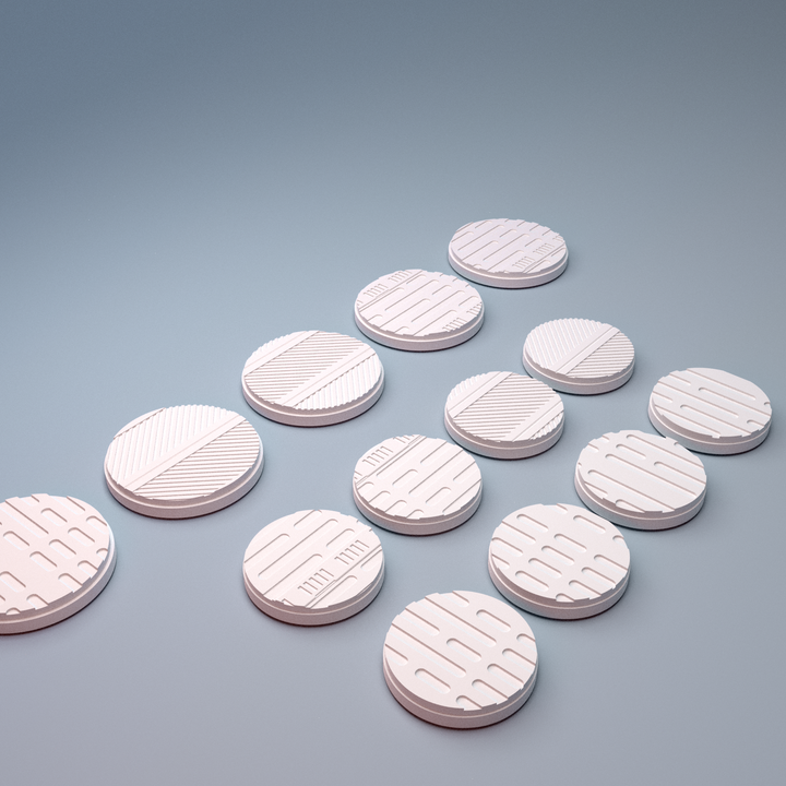 Corvus Games Terrain 3D printable Fracturemark Splinters Terminal Bases for 40mm scifi tabletop wargaming