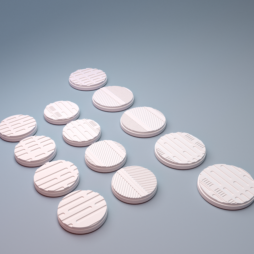 Corvus Games Terrain 3D printable Fracturemark Splinters Terminal Bases for 40mm scifi tabletop wargaming