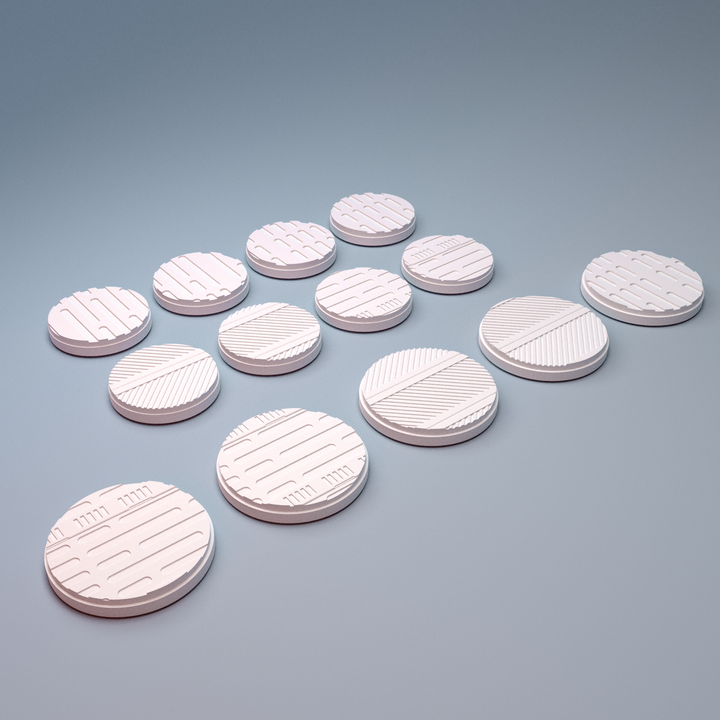 Corvus Games Terrain 3D printable Fracturemark Splinters Terminal Bases for 40mm scifi tabletop wargaming