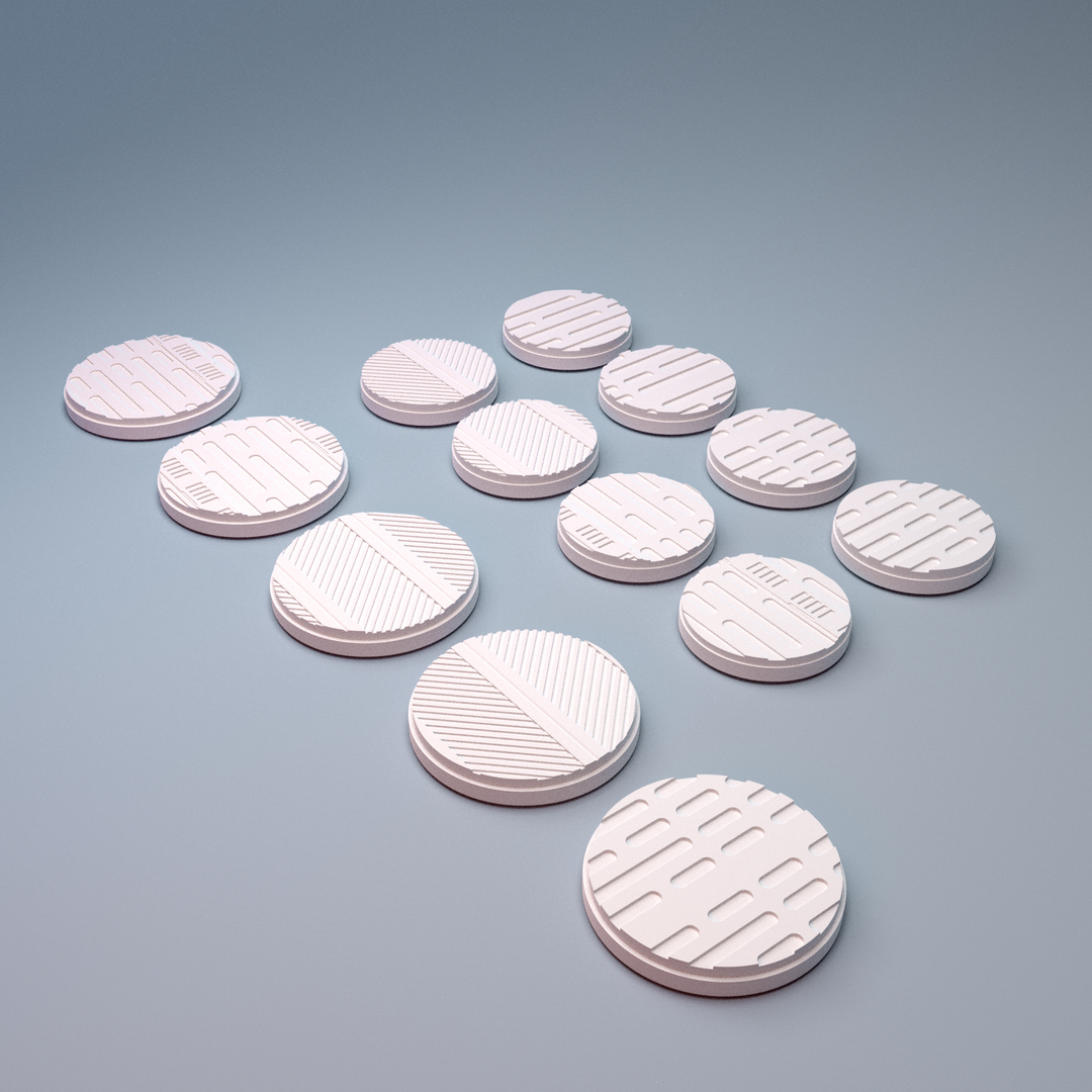 Corvus Games Terrain 3D printable Fracturemark Splinters Terminal Bases for 40mm scifi tabletop wargaming