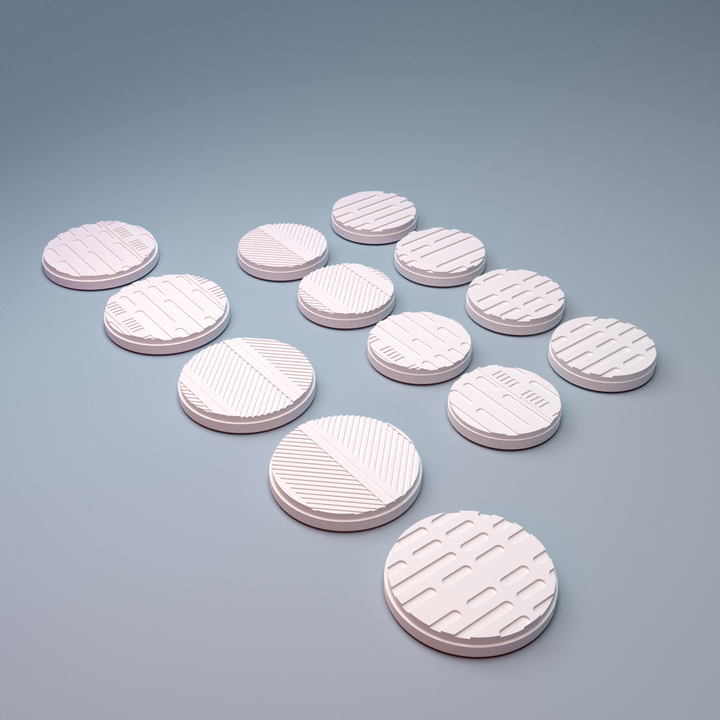 Corvus Games Terrain 3D printable Fracturemark Splinters Terminal Bases for 40mm scifi tabletop wargaming