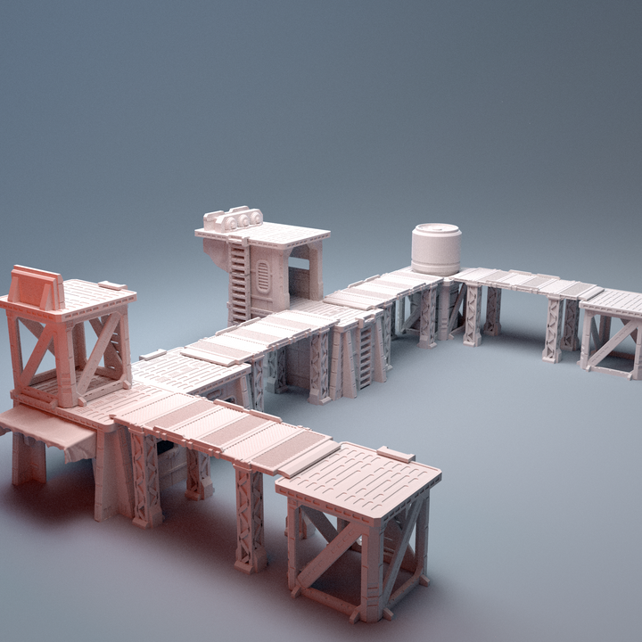 Corvus Games Terrain 3D printable Fracturemark Splinters Terminal for 34mm - 40mm scifi tabletop wargaming