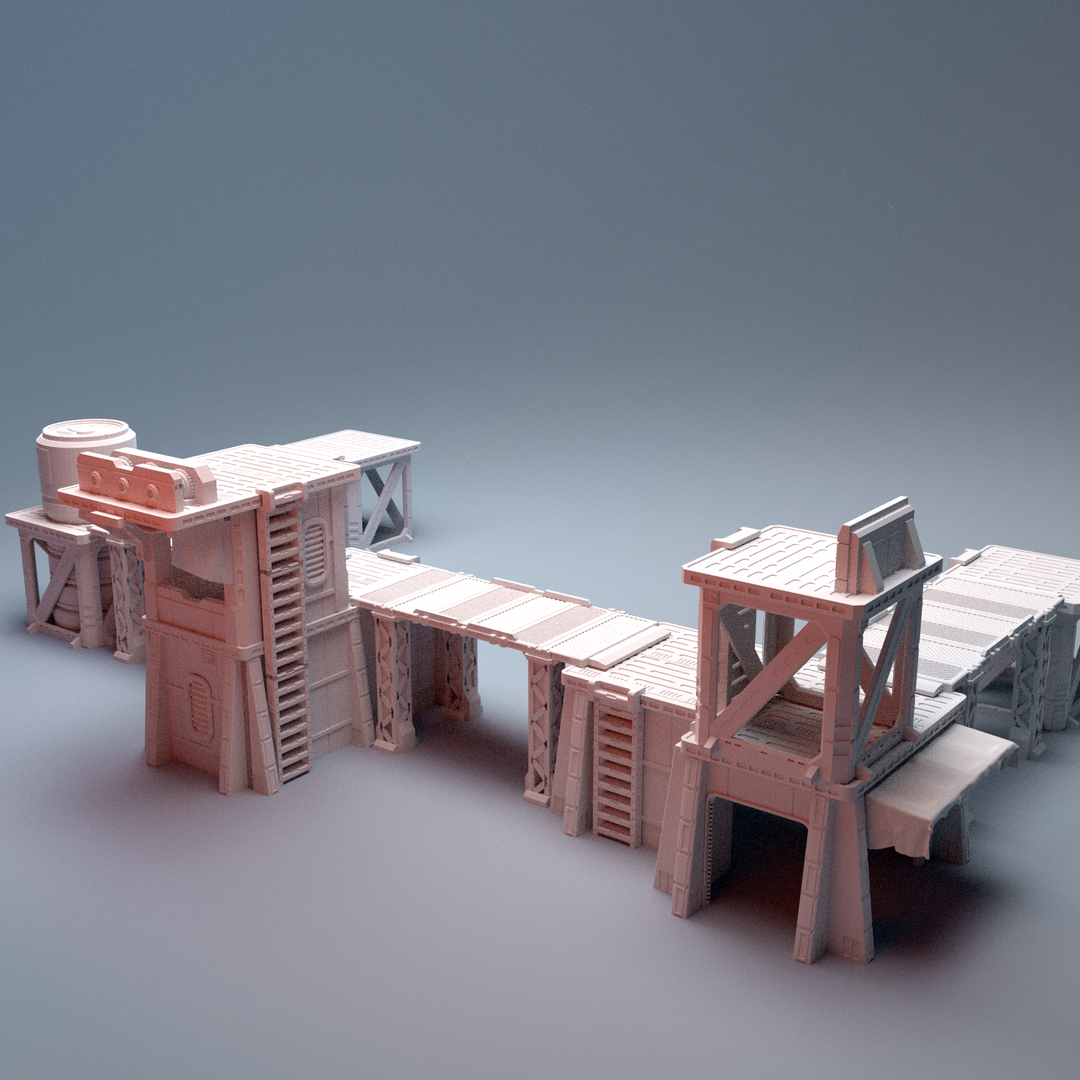 3D printable Splinter's Terminal 28m - 40mm tabletop wargaming terrain ...