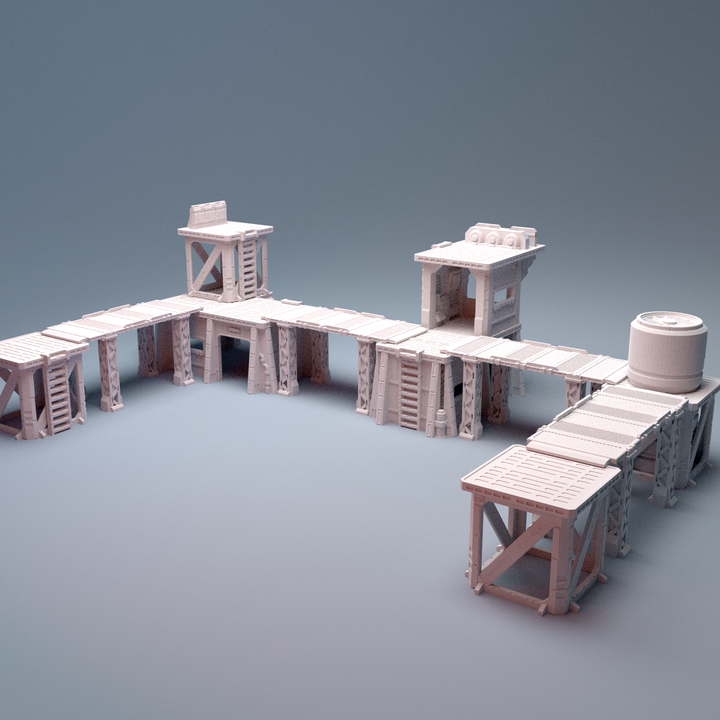 Corvus Games Terrain 3D printable Fracturemark Splinters Terminal for 34mm - 40mm scifi tabletop wargaming
