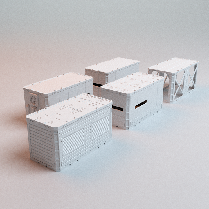 Corvus Games Terrain 3D printable Frontline Eclipse for 32mm - 40mm scifi cyberpunk grimdark tabletop wargaming1