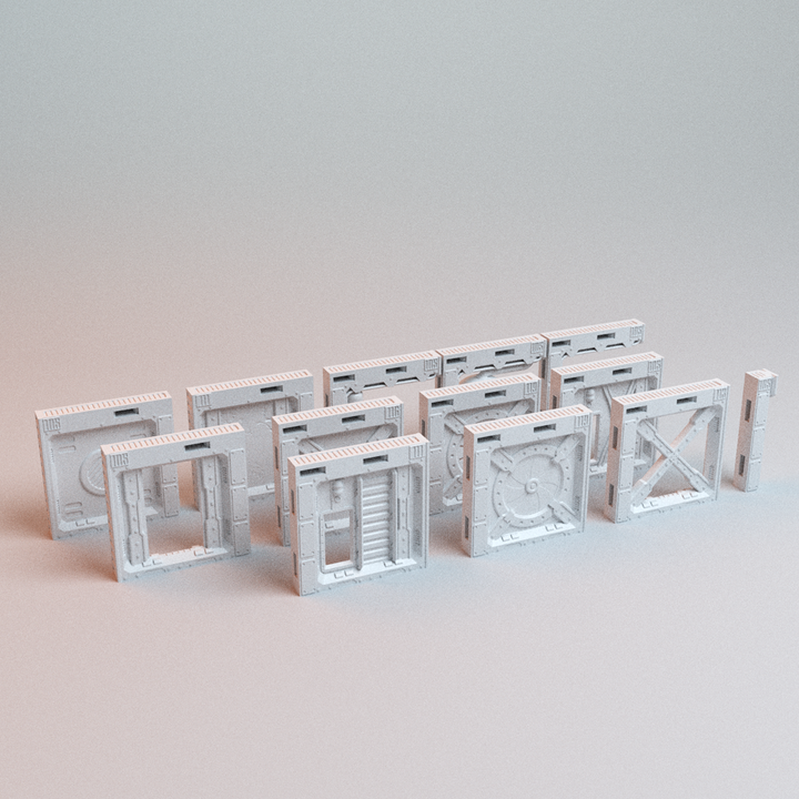 Corvus Games Terrain 3D printable Grimdark UnderNidus Hab Stack for 28mm - 32mm scifi tabletop wargaming