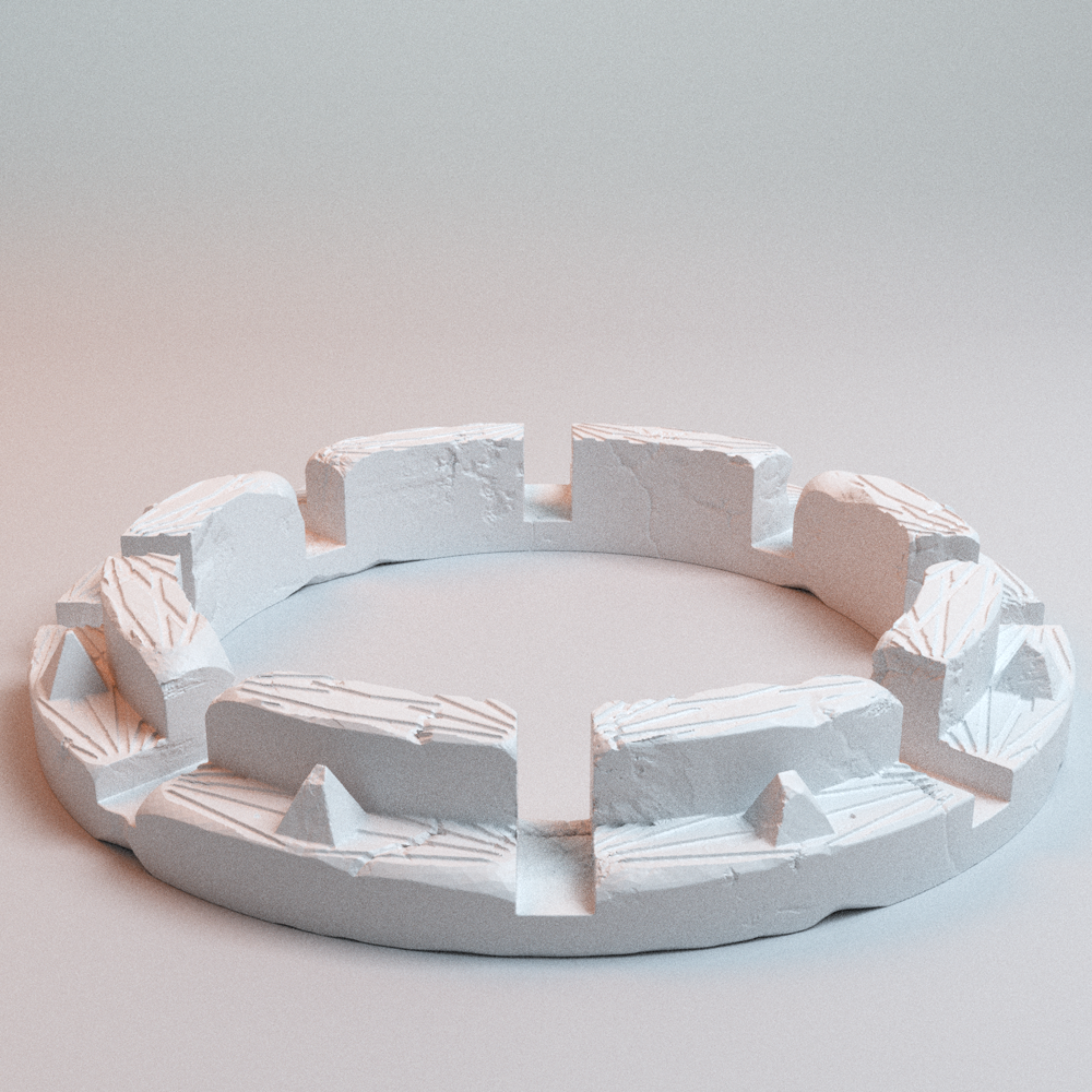 Corvus Games Terrain 3D printable Havoc Monuments for 32mm - 40mm scifi grimdark tabletop wargaming
