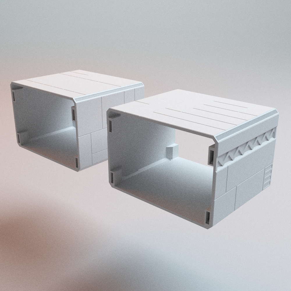 Corvus Games Terrain 3D printable Hopes Reach Core Set for 32mm - 35mm scifi grimdark tabletop wargaming