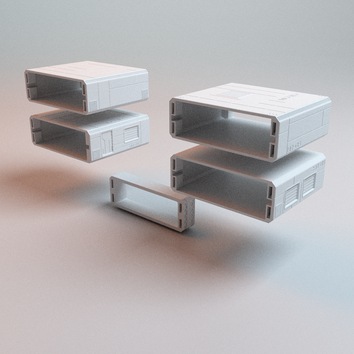 Corvus Games Terrain 3D printable Hopes Reach Core Set for 32mm - 35mm scifi grimdark tabletop wargaming