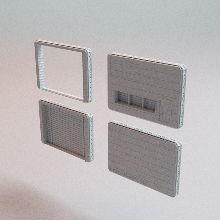 Corvus Games Terrain 3D printable Hopes Reach Core Set for 32mm - 35mm scifi grimdark tabletop wargaming