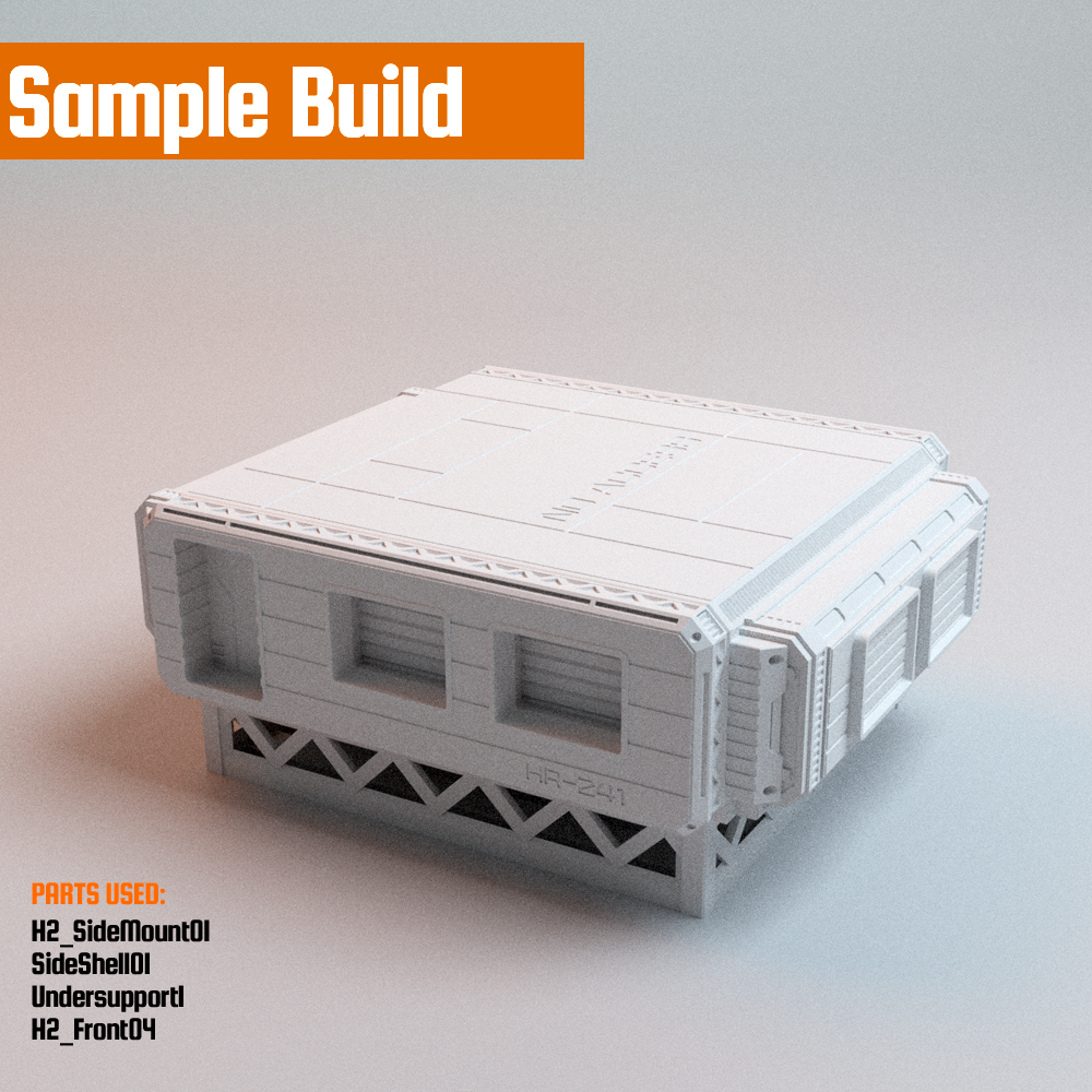 Corvus Games Terrain 3D printable Hopes Reach Core Set for 32mm - 35mm scifi grimdark tabletop wargaming