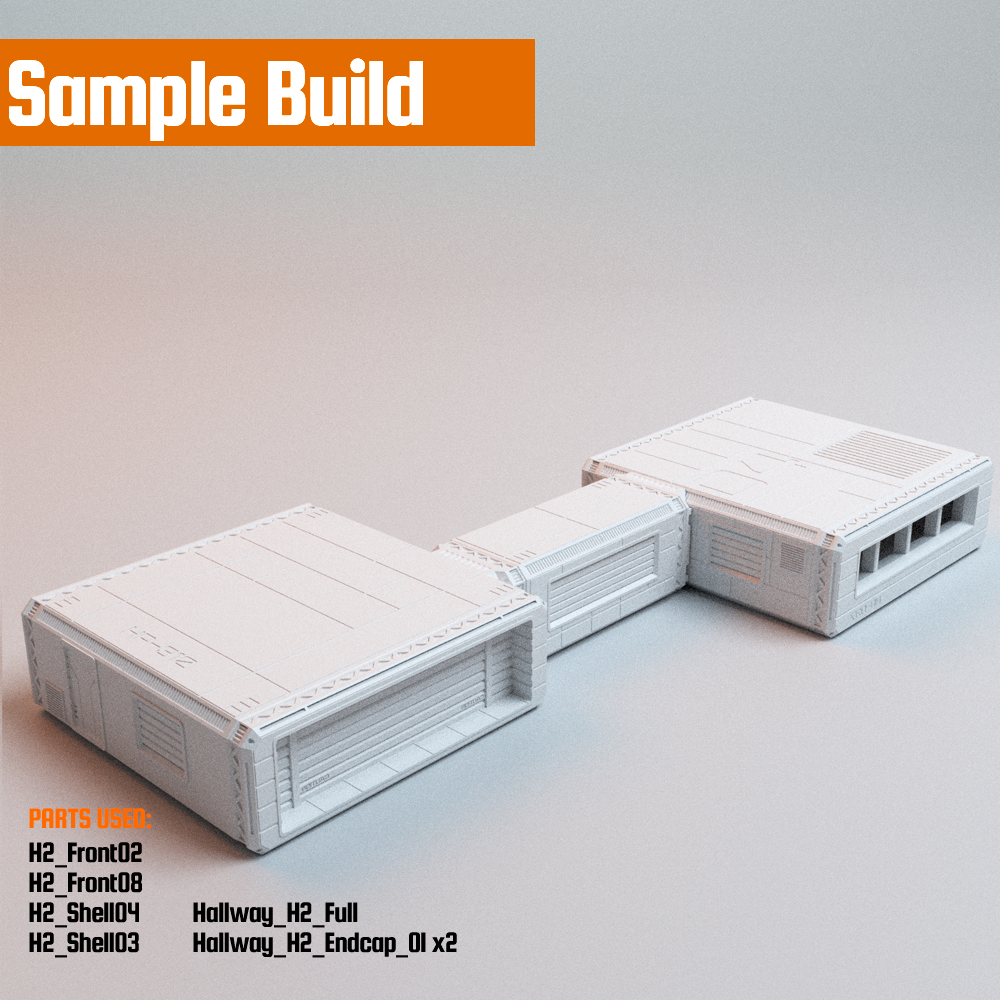 Corvus Games Terrain 3D printable Hopes Reach Core Set for 32mm - 35mm scifi grimdark tabletop wargaming