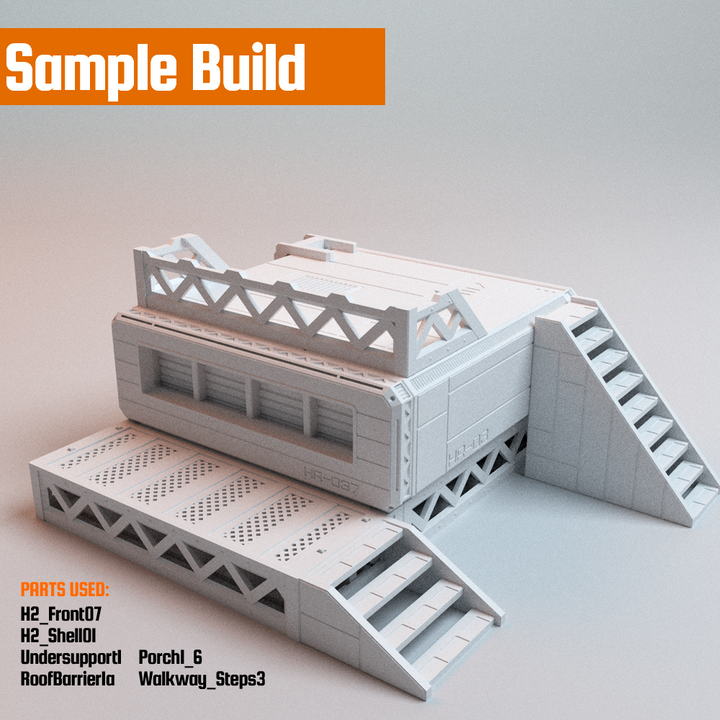 Corvus Games Terrain 3D printable Hopes Reach Core Set for 32mm - 35mm scifi grimdark tabletop wargaming
