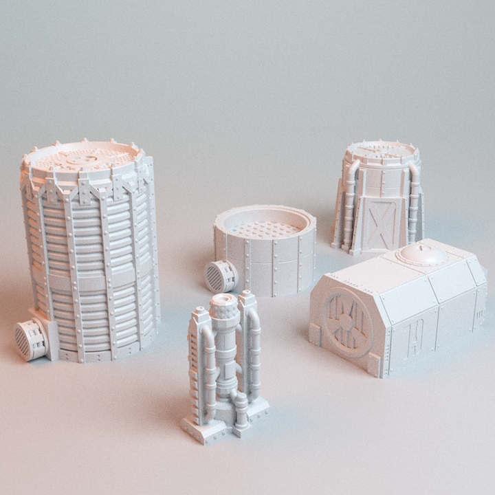 Corvus Games Terrain 3D printable Large Scatter Scenery for 28mm - 32mm scifi grimdark tabletop wargaming