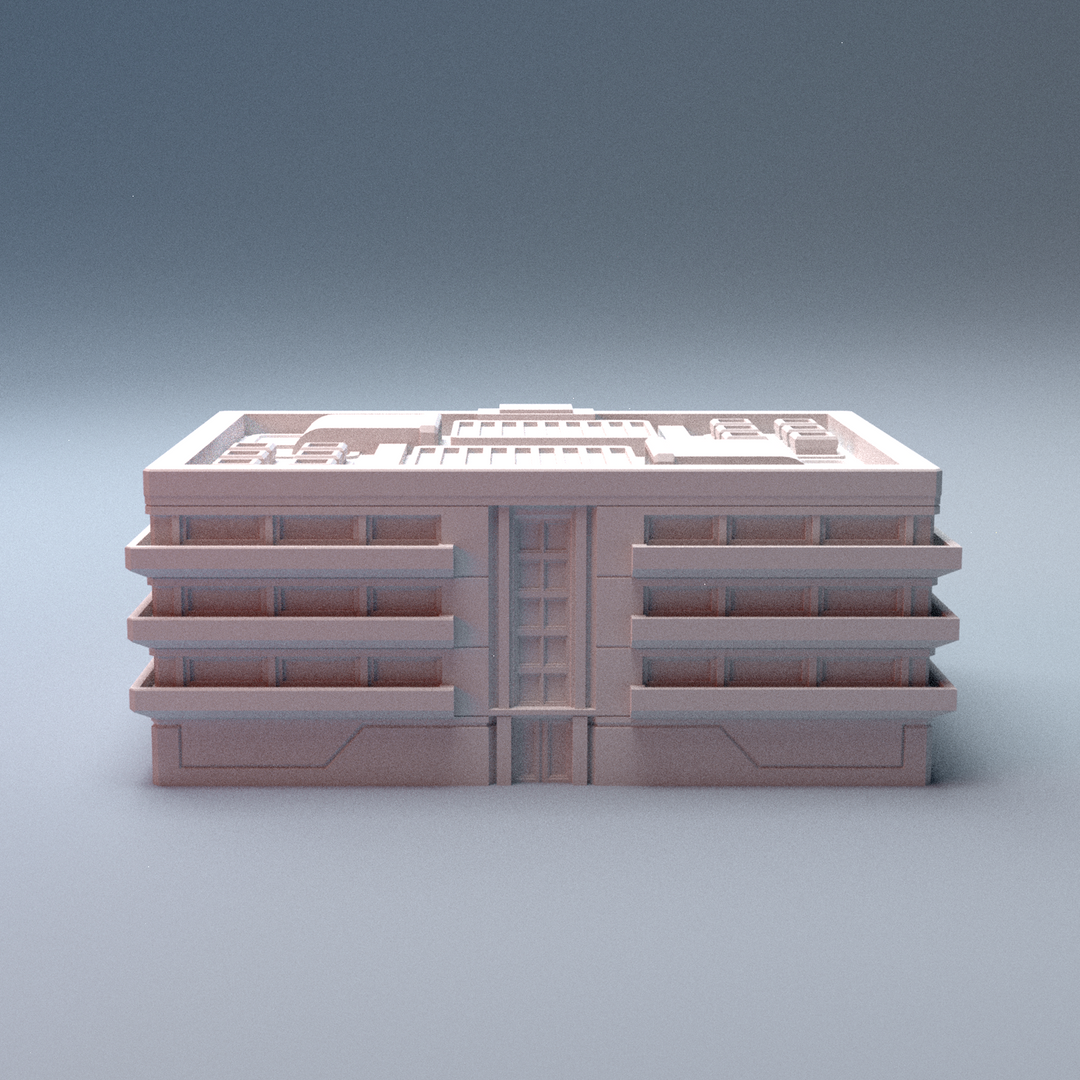Corvus Games Terrain 3D printable Mecha City One Alpha Strike Buildings for 6mm scifi tabletop wargaming
