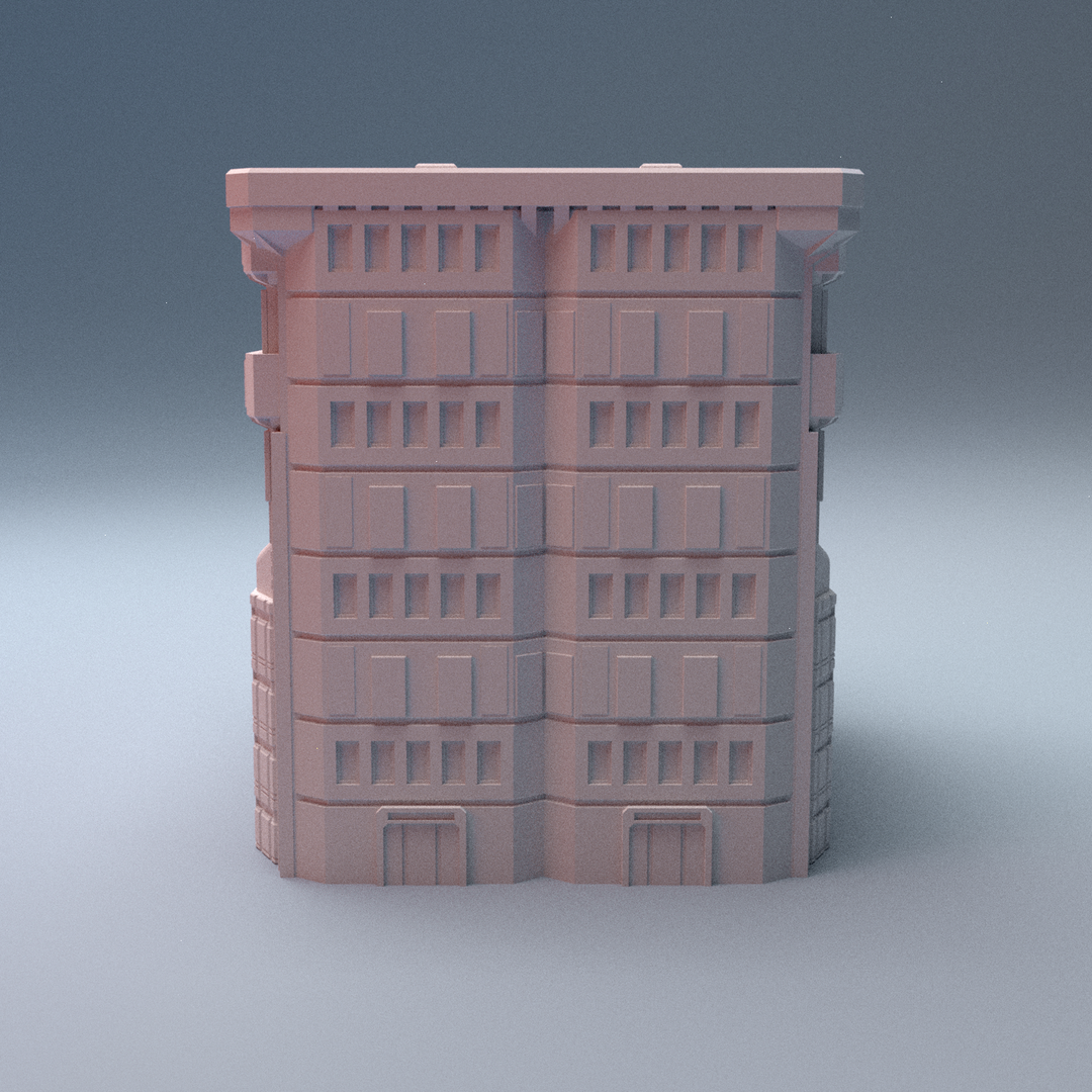 Corvus Games Terrain 3D printable Mecha City One Alpha Strike Buildings for 6mm scifi tabletop wargaming