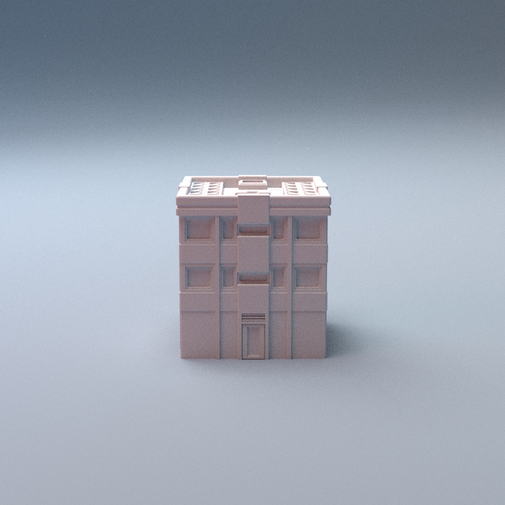 Corvus Games Terrain 3D printable Mecha City One Alpha Strike Buildings for 6mm scifi tabletop wargaming