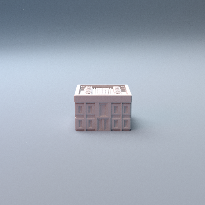 Corvus Games Terrain 3D printable Mecha City One Alpha Strike Buildings for 6mm scifi tabletop wargaming