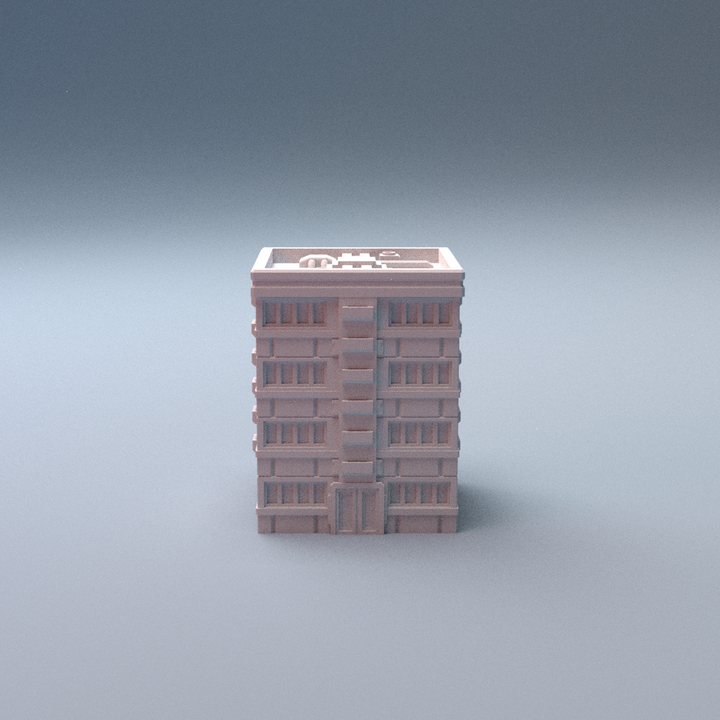 Corvus Games Terrain 3D printable Mecha City One Alpha Strike Buildings for 6mm scifi tabletop wargaming