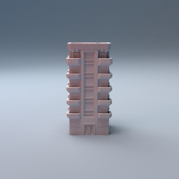 Corvus Games Terrain 3D printable Mecha City One Alpha Strike Buildings for 6mm scifi tabletop wargaming