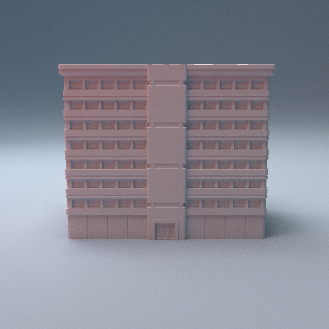 Corvus Games Terrain 3D printable Mecha City One Alpha Strike Buildings for 6mm scifi tabletop wargaming