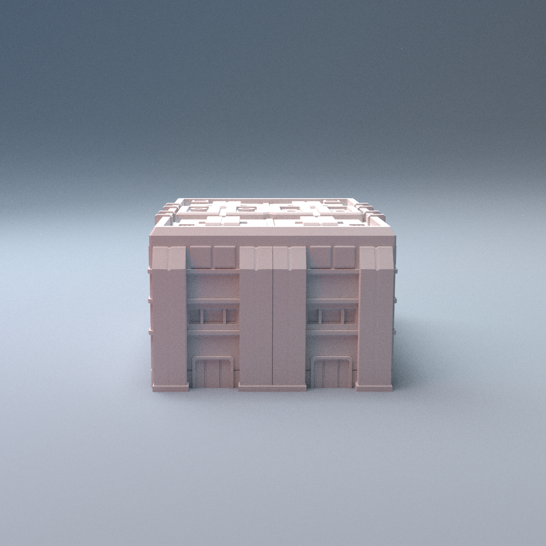 Corvus Games Terrain 3D printable Mecha City One Alpha Strike Buildings for 6mm scifi tabletop wargaming