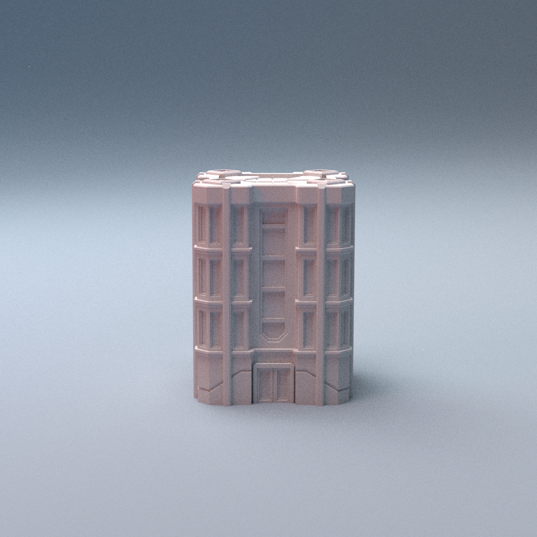 Corvus Games Terrain 3D printable Mecha City One Alpha Strike Buildings for 6mm scifi tabletop wargaming