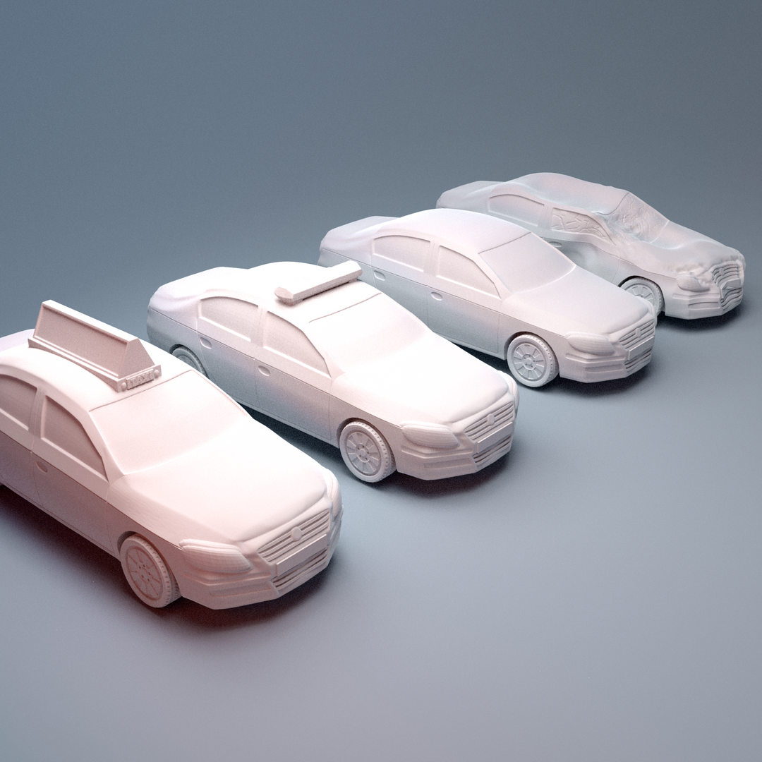 Corvus Games Terrain 3D printable Mid size car for 28mm - 40mm urban tabletop wargaming