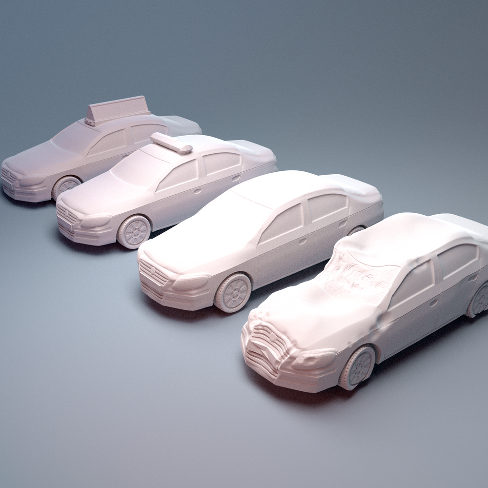 Corvus Games Terrain 3D printable Mid size car for 28mm - 40mm urban tabletop wargaming