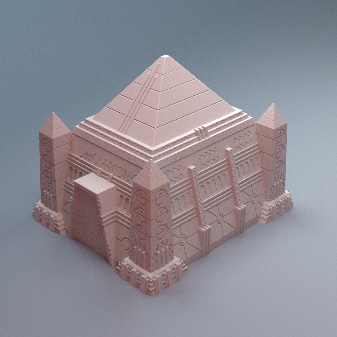Corvus Games Terrain 3D printable NekroWorld Crypt terrain for 28mm - 40mm grimdark scifi tabletop wargaming