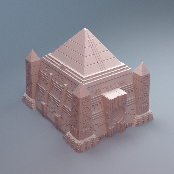 Corvus Games Terrain 3D printable NekroWorld Crypt terrain for 28mm - 40mm grimdark scifi tabletop wargaming