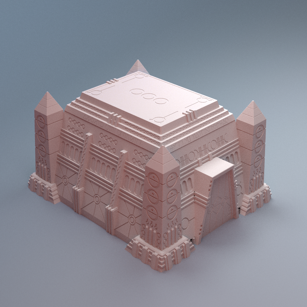 Corvus Games Terrain 3D printable NekroWorld Crypt terrain for 28mm - 40mm grimdark scifi tabletop wargaming