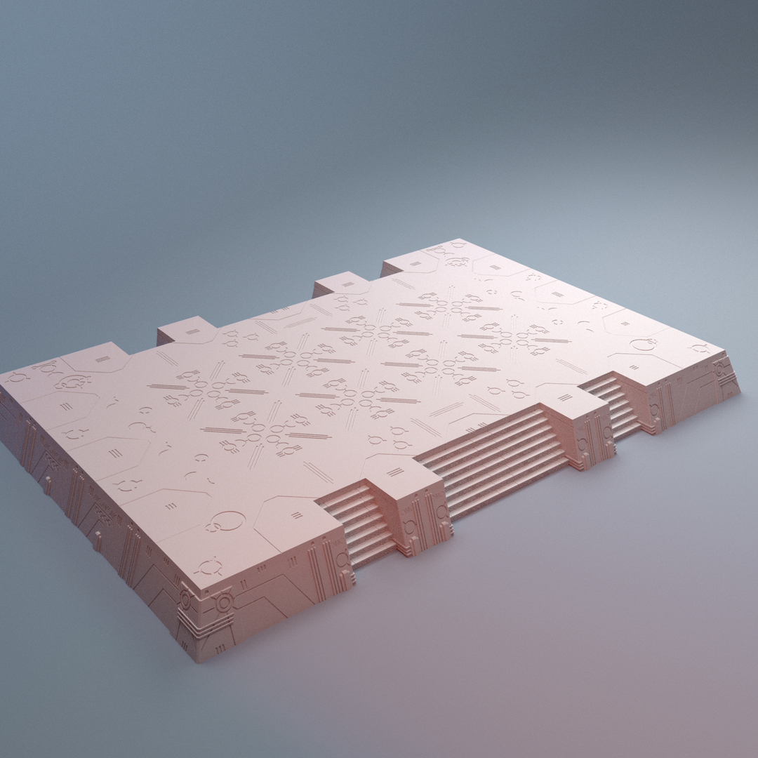 Corvus Games Terrain 3D printable NekroWorld Platform terrain for 28mm - 40mm grimdark scifi tabletop wargaming