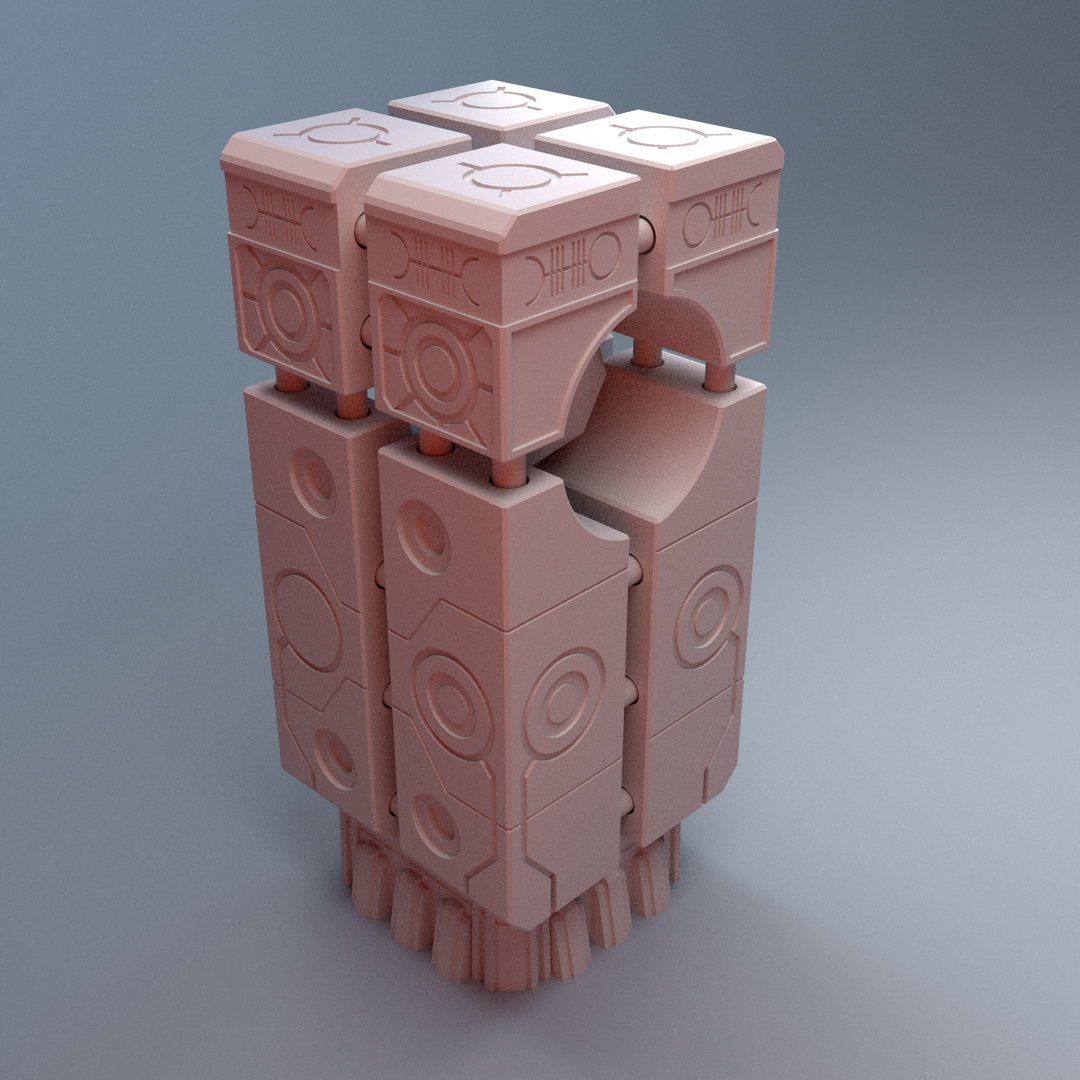 Corvus Games Terrain 3D printable NekroWorld Power Node terrain for 28mm - 40mm grimdark scifi tabletop wargaming
