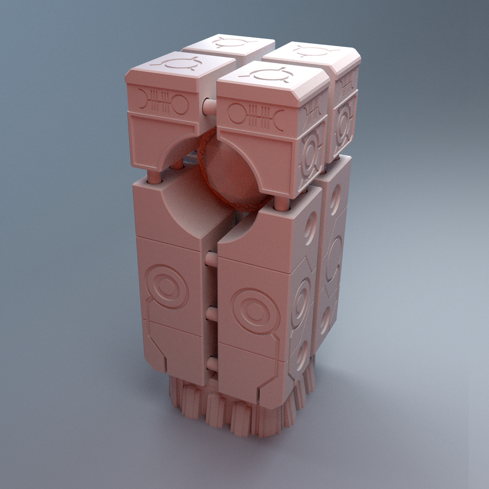 Corvus Games Terrain 3D printable NekroWorld Power Node terrain for 28mm - 40mm grimdark scifi tabletop wargaming